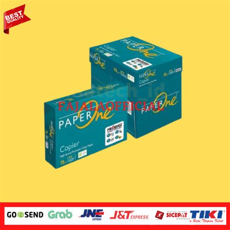 Jual Kertas Hvs A4 75gr Paper One Kertas Fotocopy Harga 1 Dus Isi 5