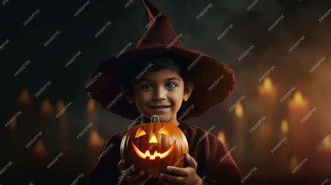 Premium AI Image | Halloween backgrounds for kids pumpkin event desktop ...