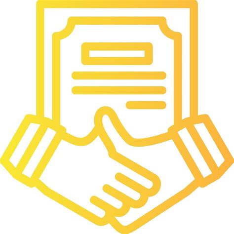 Handshake And Agreement Linear Gradient Icon 39501887 Vector Art At