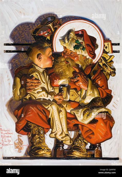 After Joseph Christian Leyendecker American 1874 1951 You Better Watch Out Oil On Canvas