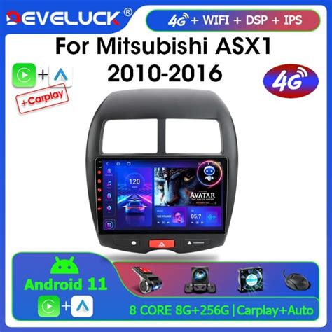 Android 11 2 Din Car Radio For Mitsubishi ASX 1 2010 2016 Multimedia