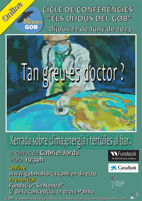 Charla Sobre Clima Energ A Y Tertulias En El Bar Fundaci Sa Nostra