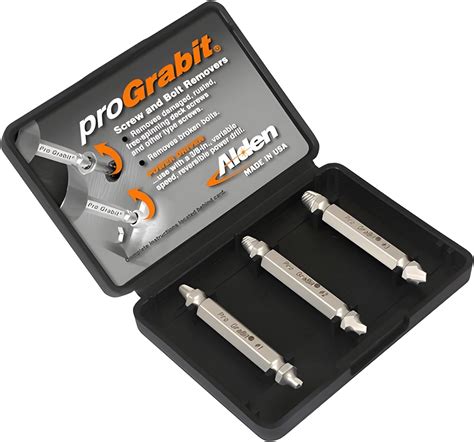 Alden 8430P Pro Grabit Broken Bolt And Damaged Screw Extractor 3 Piece