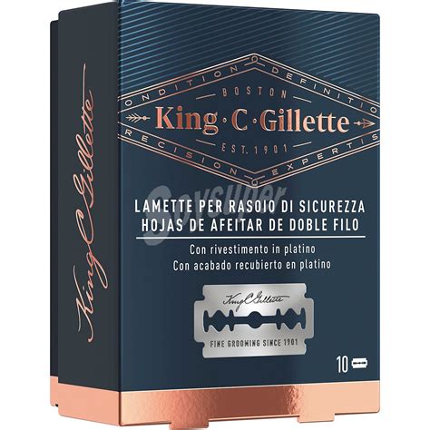 King C Gillette Recambio Para Maquinilla De Afeitar De Doble Filo