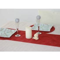 Chemin De Table En Tissu Intiss Corail Decoration Mariage Badaboum