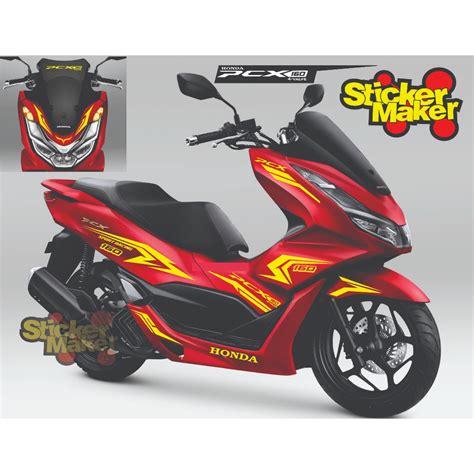 Jual Stiker Striping Pcx 160 Sticker Cutting Honda Pcx New 2021 2022