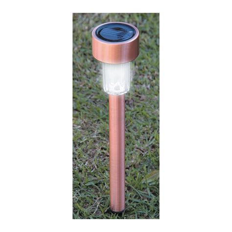 Solar Copper Led Path Lights 10 Piece