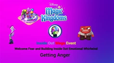 Disney Magic Kingdom Inside Out Mega Event Welcome Fear And