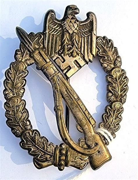 WWII German Silver Infantry Assault Badge Warpath