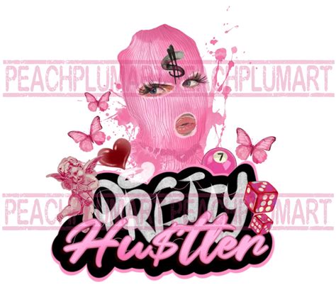 Pretty Hustler Png Pretty Hustler Ski Mask Girl Png Ski Mask Girl Hustle Png Sublimation