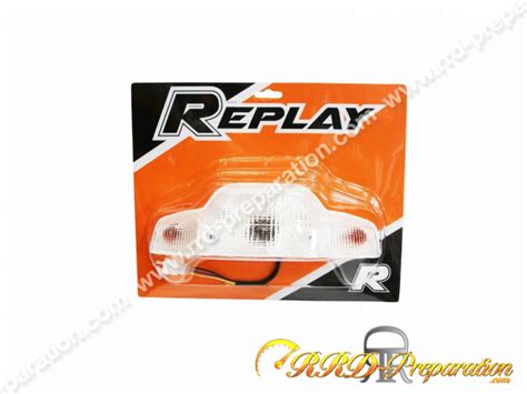 Feu arrière transparent REPLAY avec clignotants pour scooter YAMAHA BWS