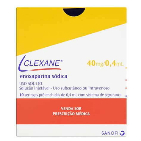 Clexane Mg Ml Solu O Injet Vel Seringas Medley Industria Far