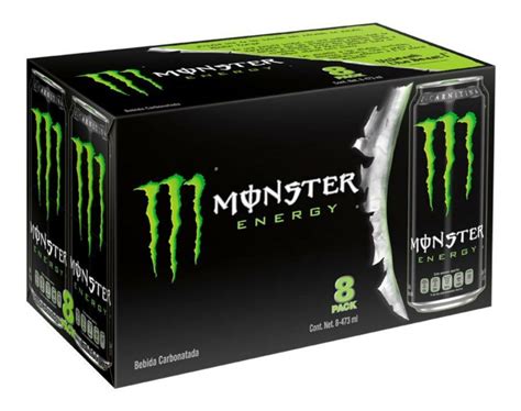 Monster Energy Drink Caja C8 Latas 473 Mls Bebida Energétic Mercadolibre