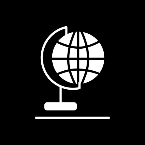 Globe Glyph Inverted Icon Design Vector Art At Vecteezy