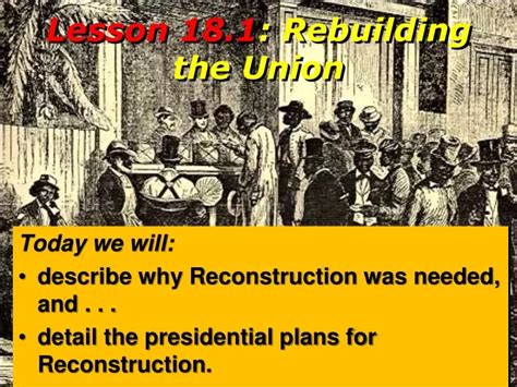 Ppt Lesson Rebuilding The Union Powerpoint Presentation Free