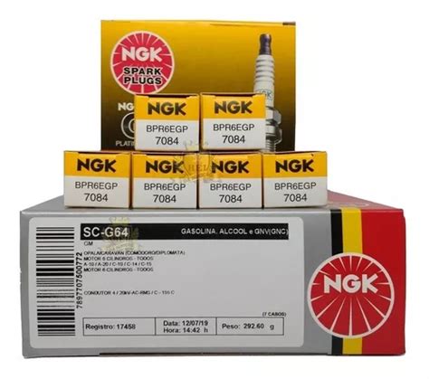 Kit Cabo E Velas Igni O Platinum Ngk Opala Cc Alcool Scg