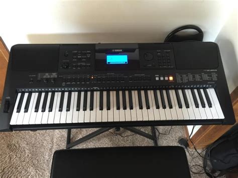 Yamaha Psr E453 Portable Keyboard Kit With Power Supply Pedal