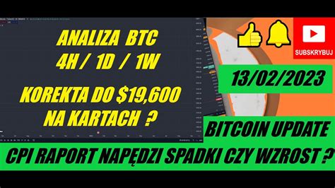 KRYPTOWALUTY ANALIZA 13 02 2023 BITCOIN UPDATE BITCOIN ANALIZA