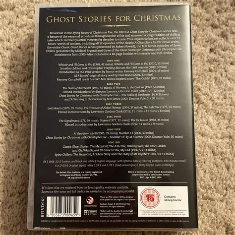 BBC Ghost Stories For Christmas BFI 6 Disc DVD Set With Booklet