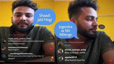 Elvish Yadav Live On Instagram Qanda Video Elvishyadavvlogs Elvishyadav