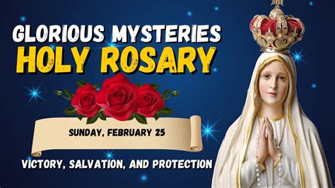 HOLY ROSARY TODAY SUNDAY FEBRUARY 25 2024 GLORIOUS MYSTERIES OF