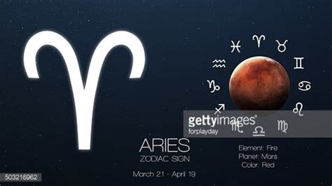 Zodiac Sign Aries Cool Astrologic Infographics Elements Of This