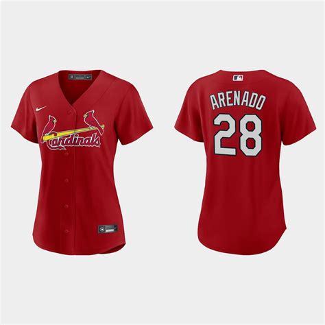 Women St Louis Cardinals Nolan Arenado Red Jersey Orscalina Store