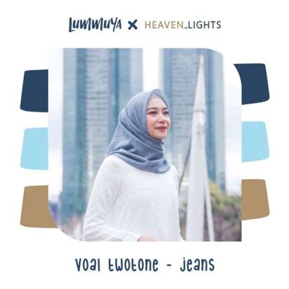 Koleksi Jilbab Segi Empat Polos Dan Motif Dari Heaven Lights