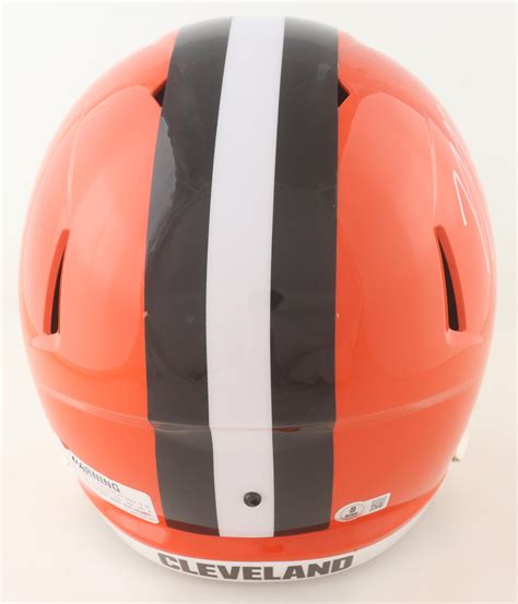 Myles Garrett Signed Browns Full-Size Speed Helmet (Beckett) | Pristine ...