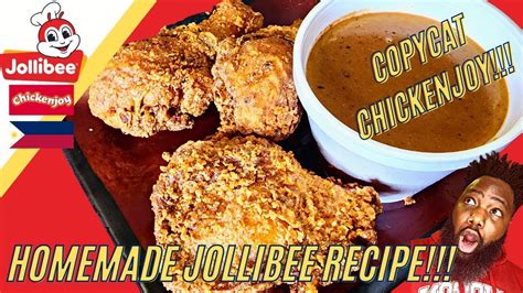 Jollibee Fried Chicken In Gravy Copycat Chickenjoy Recipe Youtube