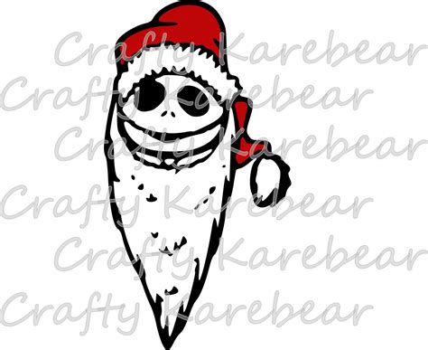 Jack Skellington As Sandy Claws Svg And Dxf File Etsy