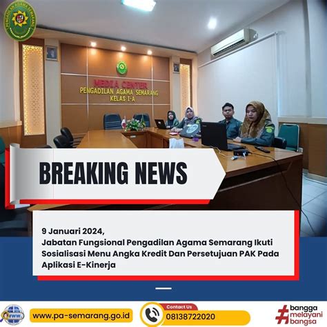 Jabatan Fungsional Pengadilan Agama Semarang Ikuti Sosialisasi Menu