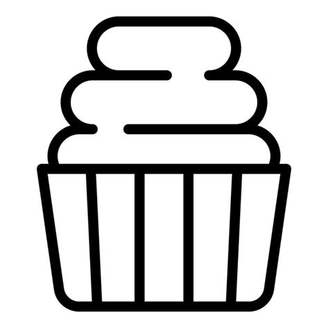 Premium Vector Holiday Muffin Icon Outline Holiday Muffin Vector Icon