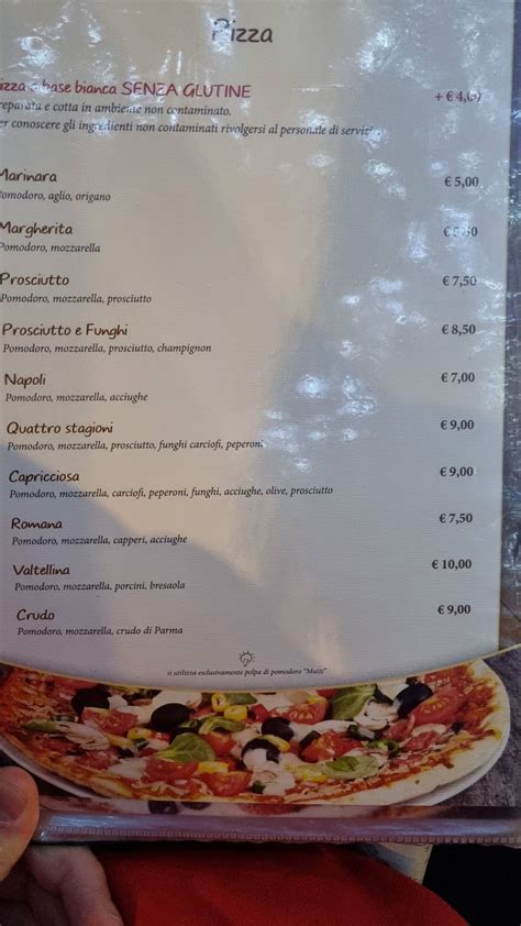 Menu Da Ristorante Pizzeria La Botte Tirano