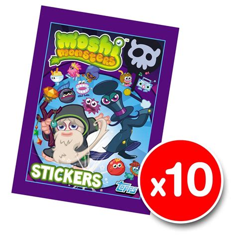 Moshi Monsters Topps Stickers X Sticker Packets Series Amazon