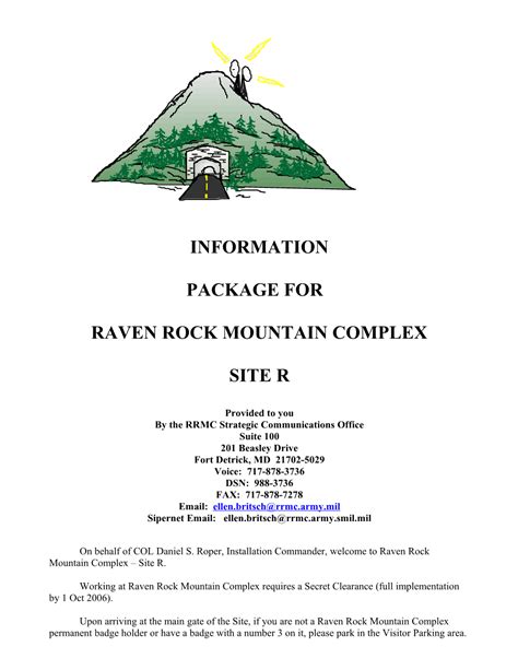 Raven Rock Mountain Complex - Docest