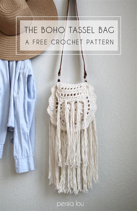 Boho Tassel Crochet Bag Free Pattern Allcrafts Free Crafts Update