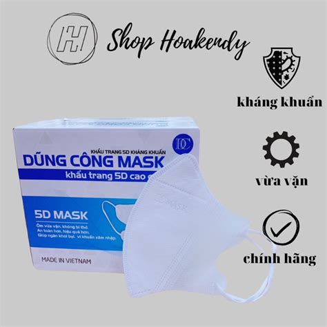 Khẩu trang 5d Dũng Công thùng 100c khẩu trang y tế 5d khẩu trang