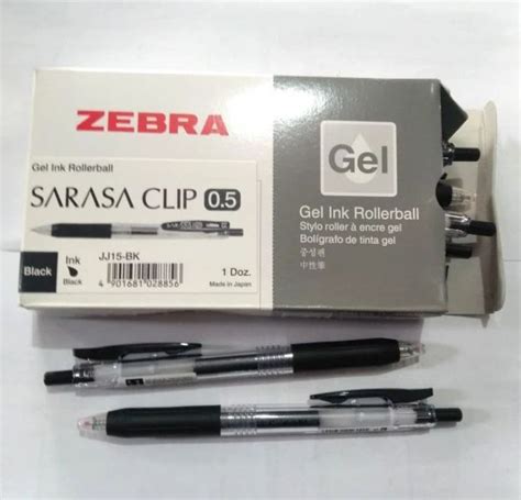 Ballpoint Zebra Sarasa Clip Mm Hitam Biru Box Pcsi Hitam