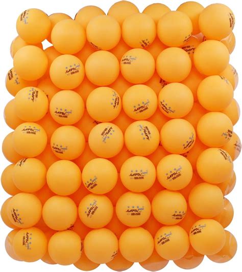 100 Counts 3 Star Orange Practice Ping Pong Balls Advanced Table Tennis