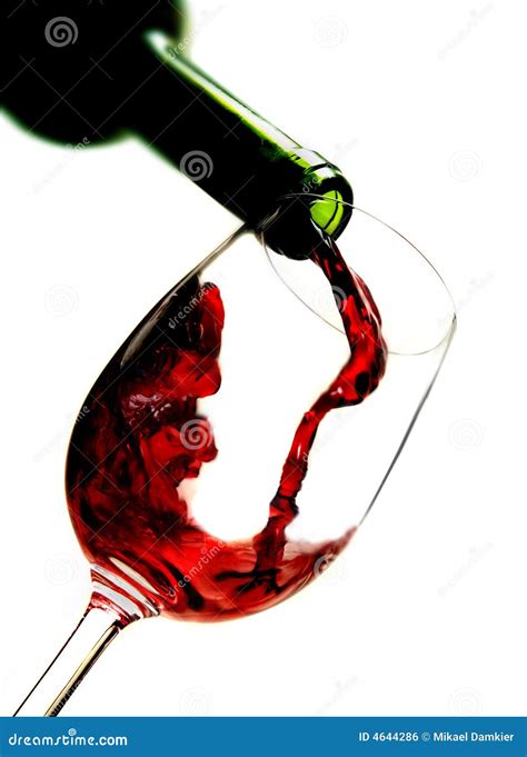 Red Wine Pouring Into Wine Glass Royalty Free Stock Image Image