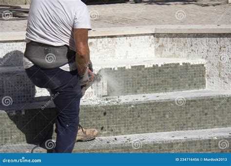 Swimming Pool Renovation Stock Photo Image Of Lose 234716456