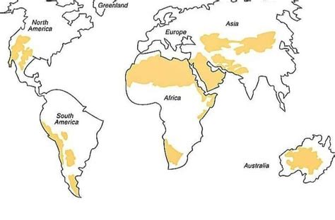 Map Of The World Showing Deserts Coriss Cherilynn