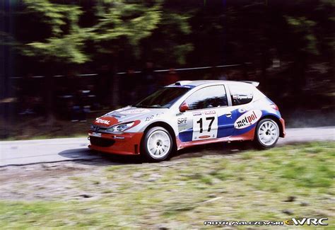 Pelikański Mariusz Dymurski Daniel Peugeot 206 S1600 Rajd Polski 2004