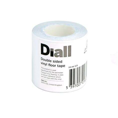 Diall White Double Sided Vinyl Flooring Tape L 5m W 48mm Departments Diy At Bandq