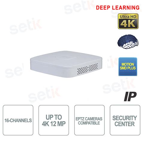 NVR4116 4KS3 Dahua NVR 16 IP Kanäle 4K ULTRA HD 12MP DeepLearning