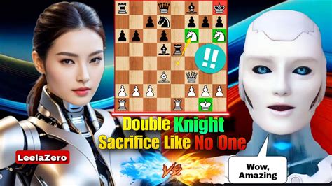 LeelaZero Sacrifice Her Double Knights In Chess Against The Stockfish