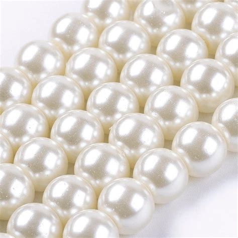 Ivory Glass Pearl Beads 3mm 4mm 6mm 8mm 10mm 14mm Etsy Handmade Pearl Jewelry Body Chain