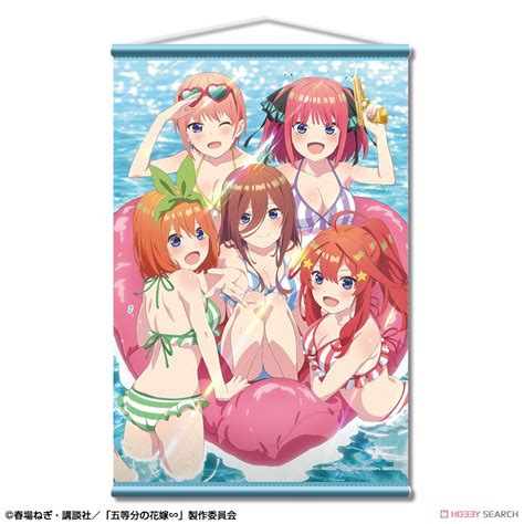 五等分の花嫁∽ B2タペストリー デザイン07 集合 水着a キャラクターグッズ 商品画像1