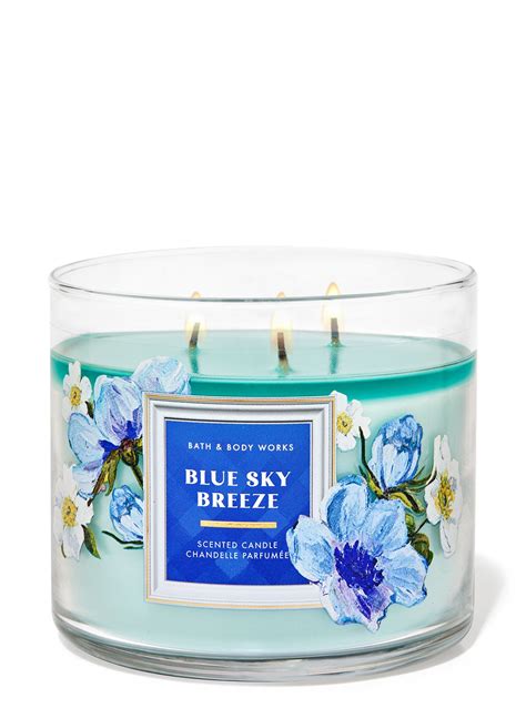 Blue Sky Breeze Wick Candle Bath And Body Works